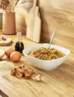 Riz cantonais au porc laqué