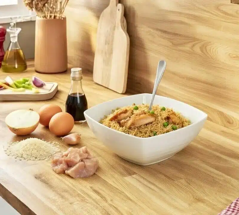 Riz cantonais au poulet