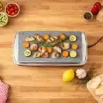 Pierrade® de poulet mariné aux légumes de printemps